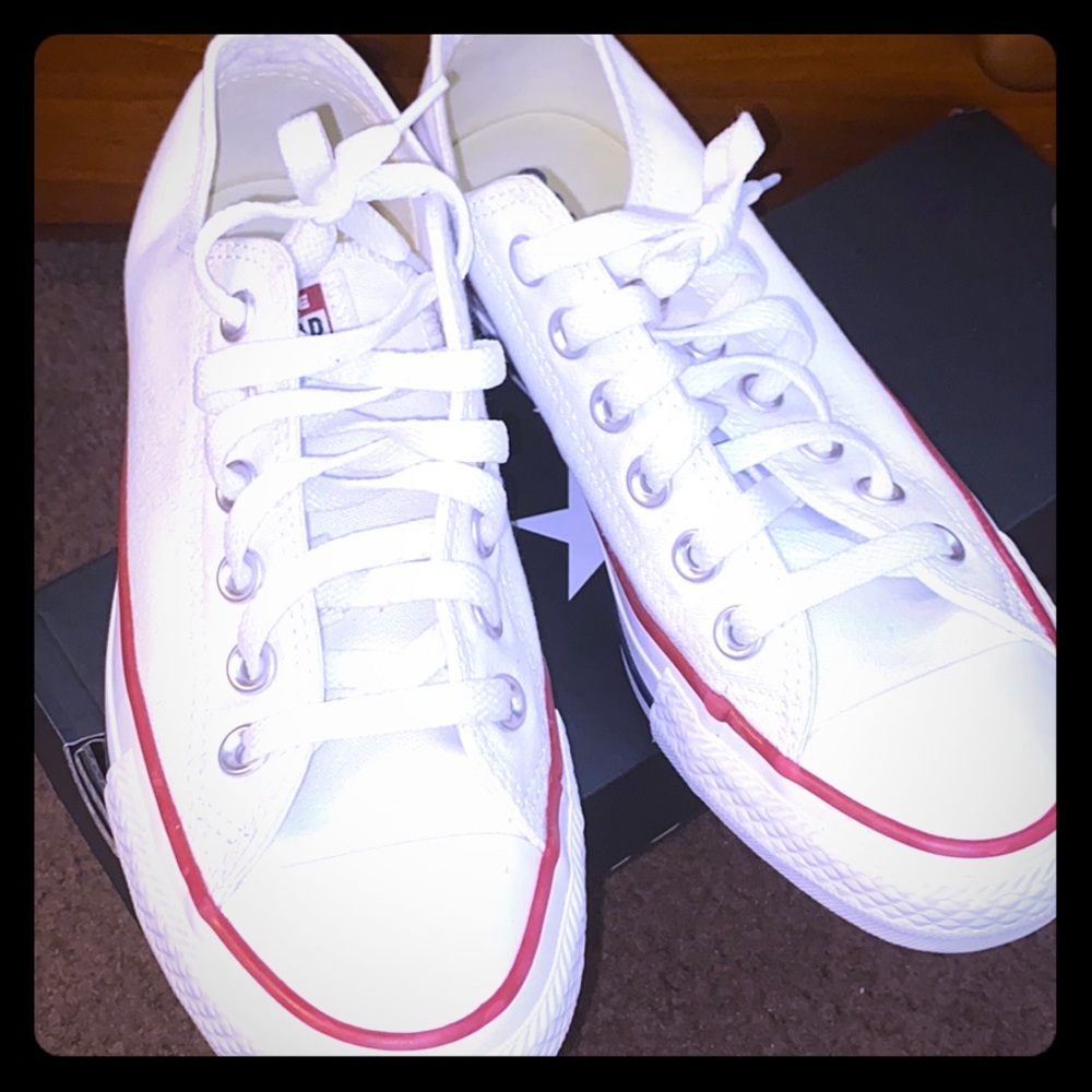 White Chuck Taylors Low Top